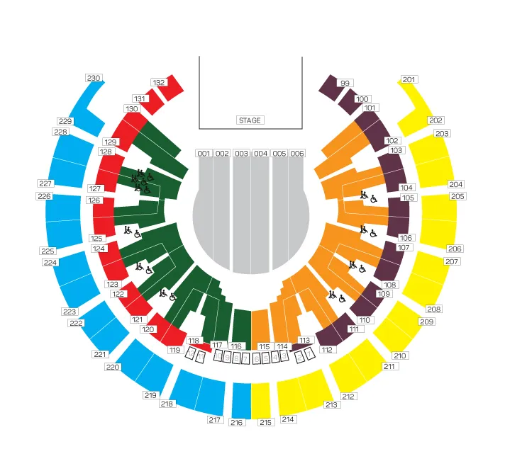 Plan de la salle de Forest National